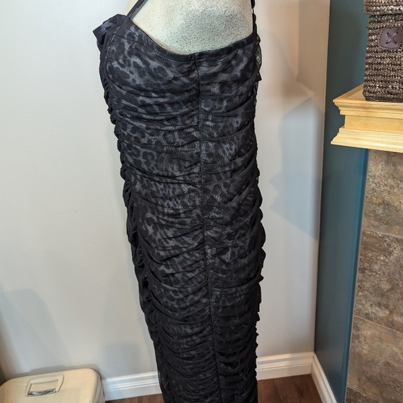 Midi Mesh Shirred Bodycon Dress Size 2x, new with tags - Picture 12 of 13